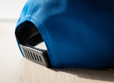 Recycled rubber velcro closures