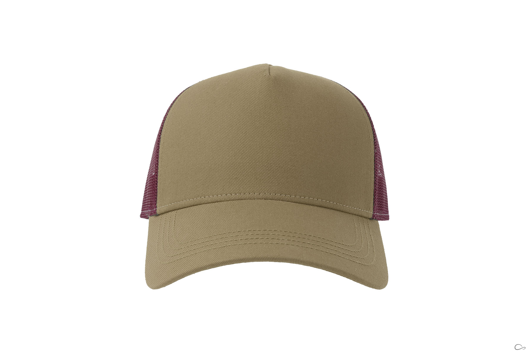 KHAKI/BURGUNDY-1
