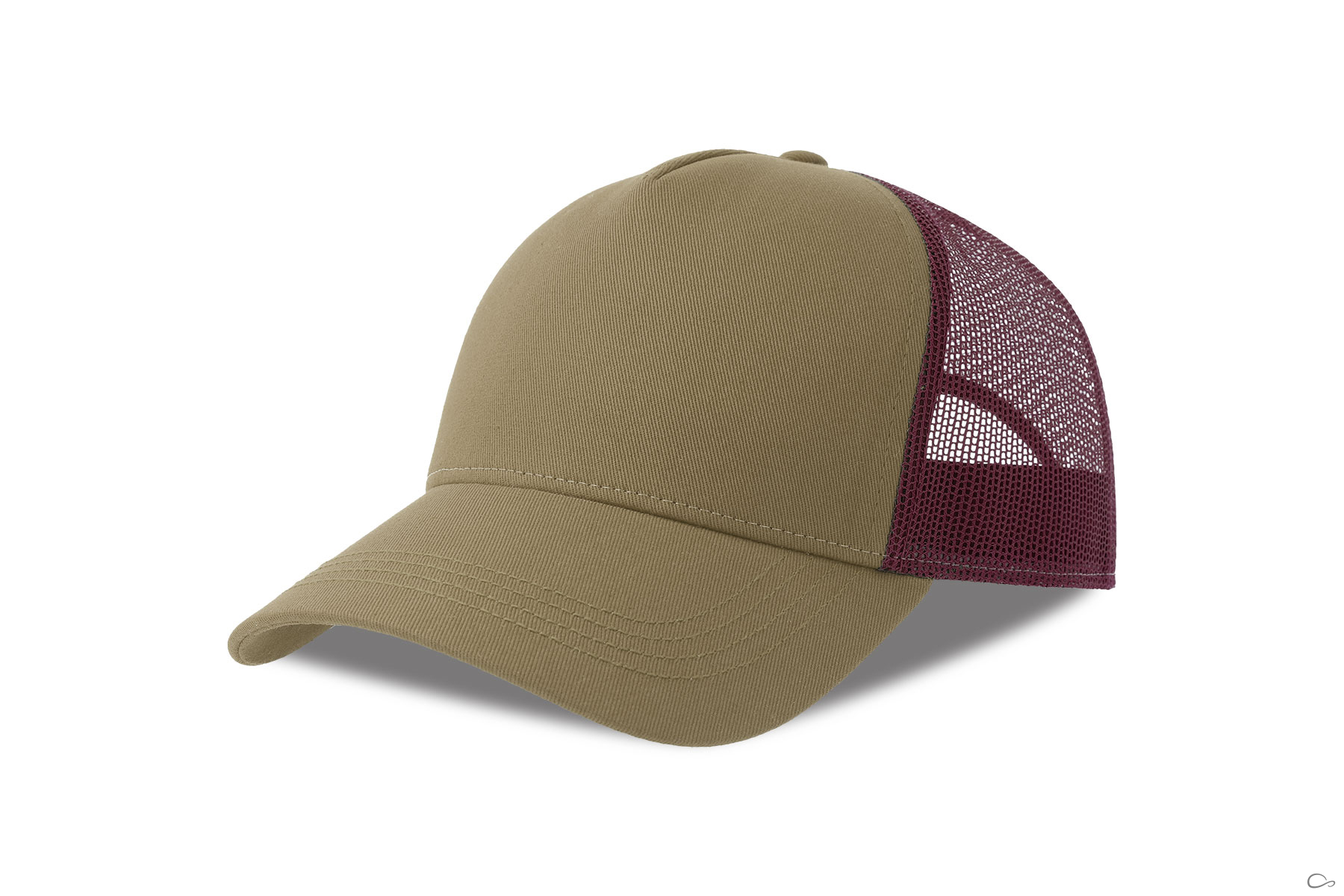 KHAKI/BURGUNDY-0