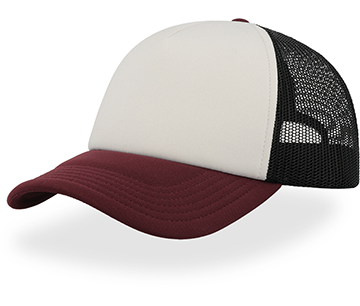 WHITE/BLACK/BURGUNDY