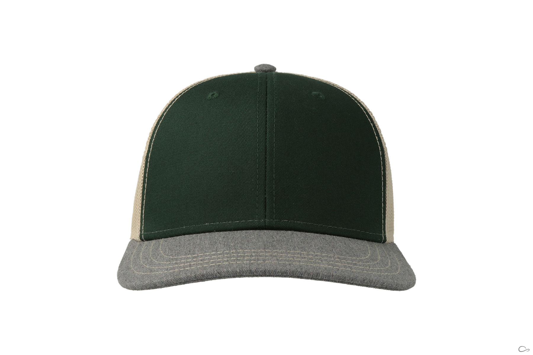 BOTTLE GREEN/GRAY MELANGE/BEIGE-1