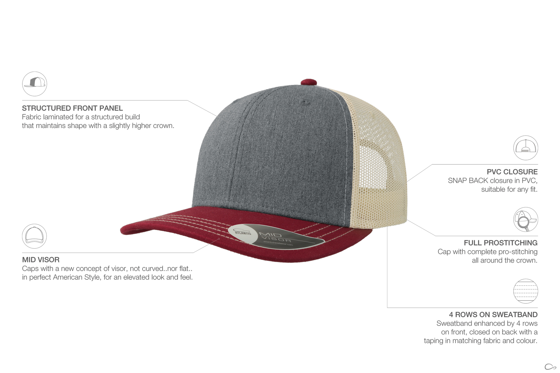 GRAY MELANGE/CARDINAL/BEIGE-3